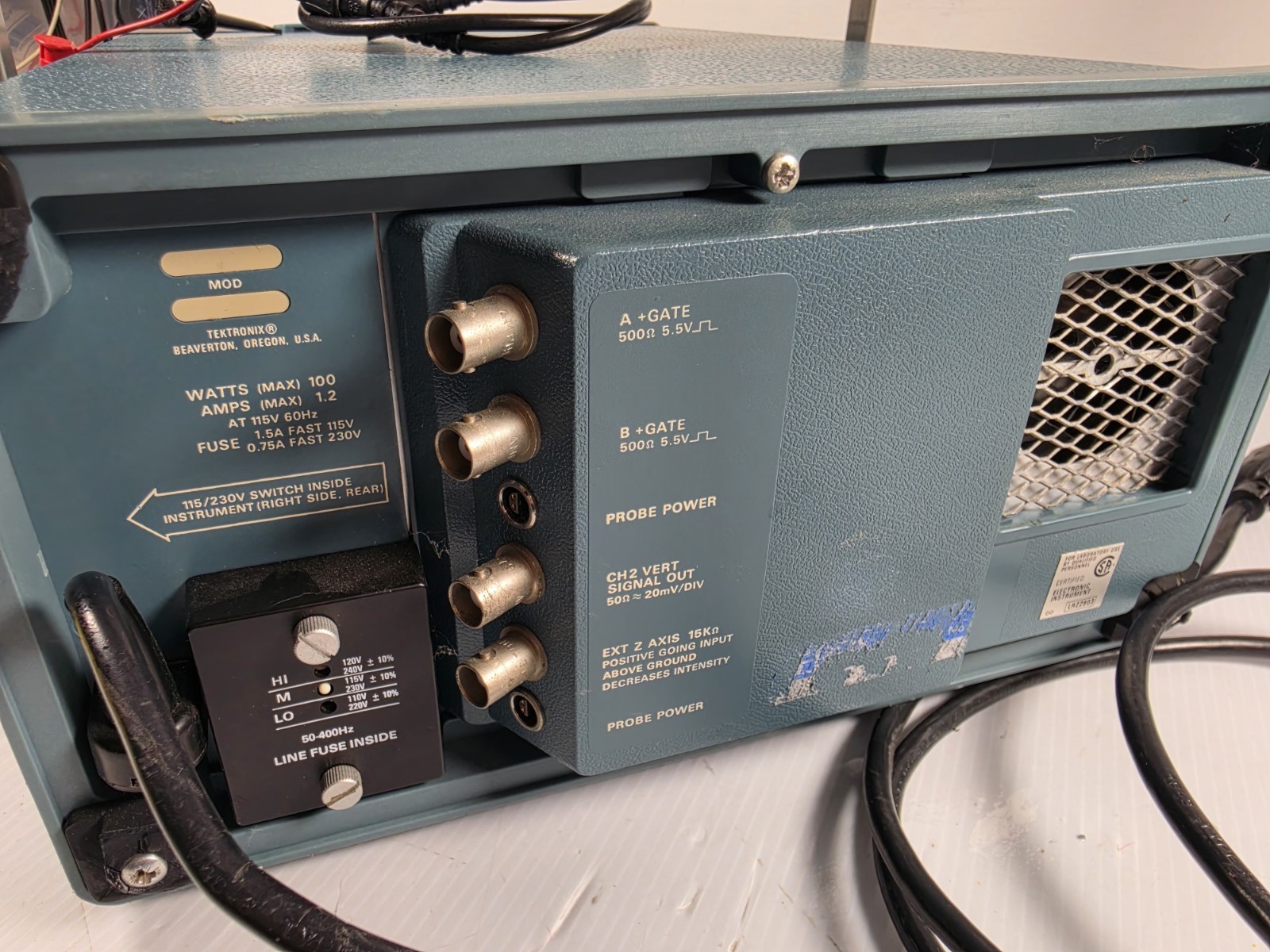 Tektronix Oscilloscope 475A 2 Channel As Is Condition Read