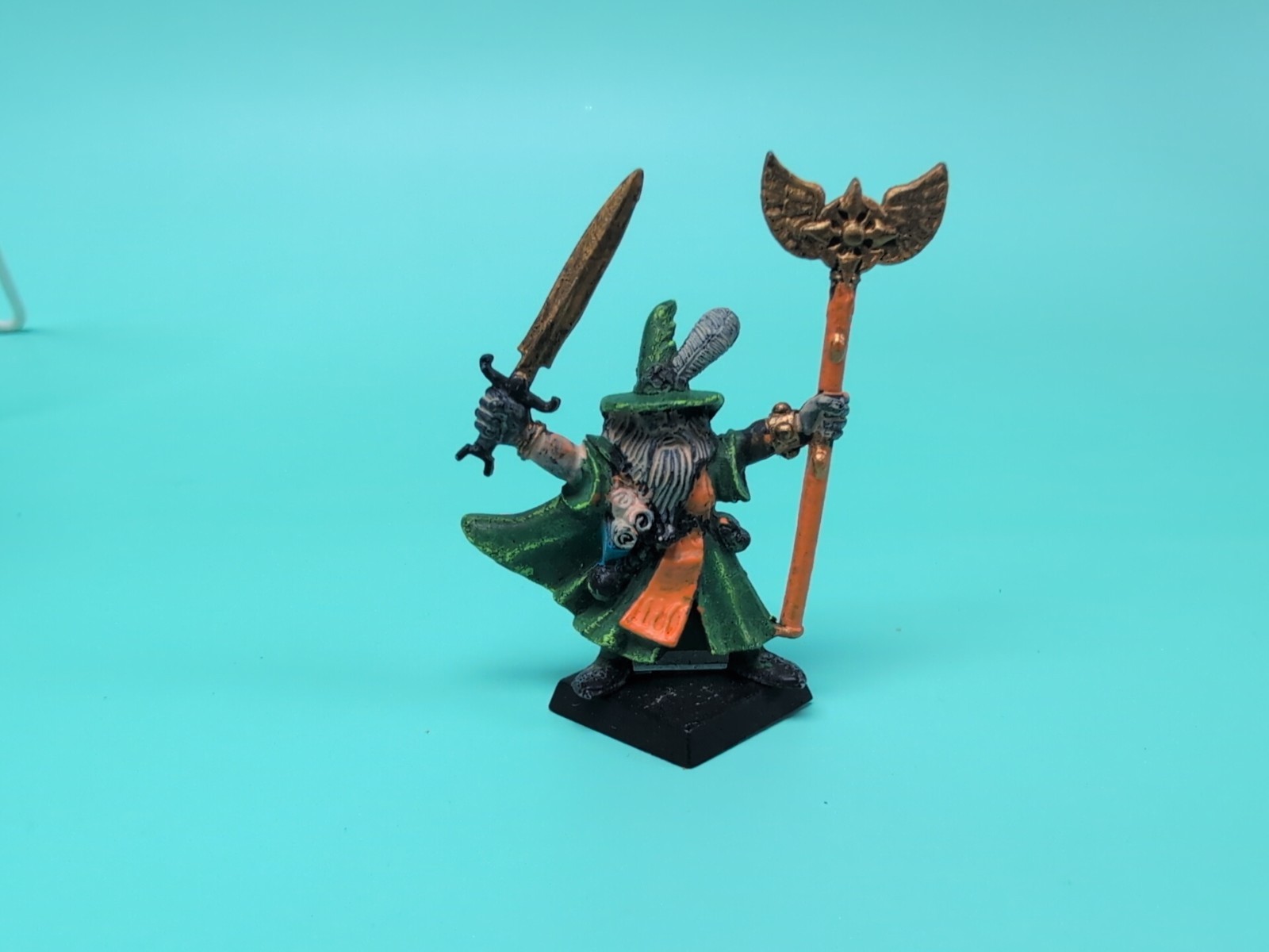 GW Warhammer Quest Loose Mini Wizard #8 , Painted