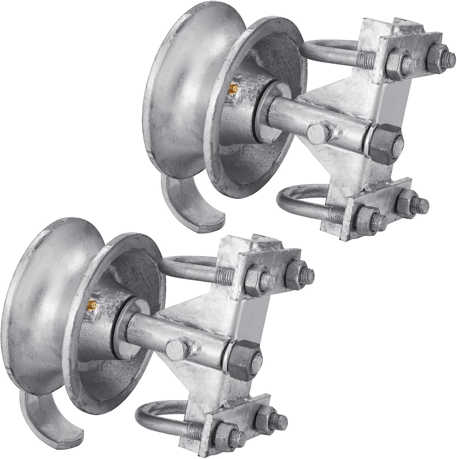 Sliding Gate Rollers Galvanized Steel Rolling Gate Hardware Kit for 2" (1-7/8")