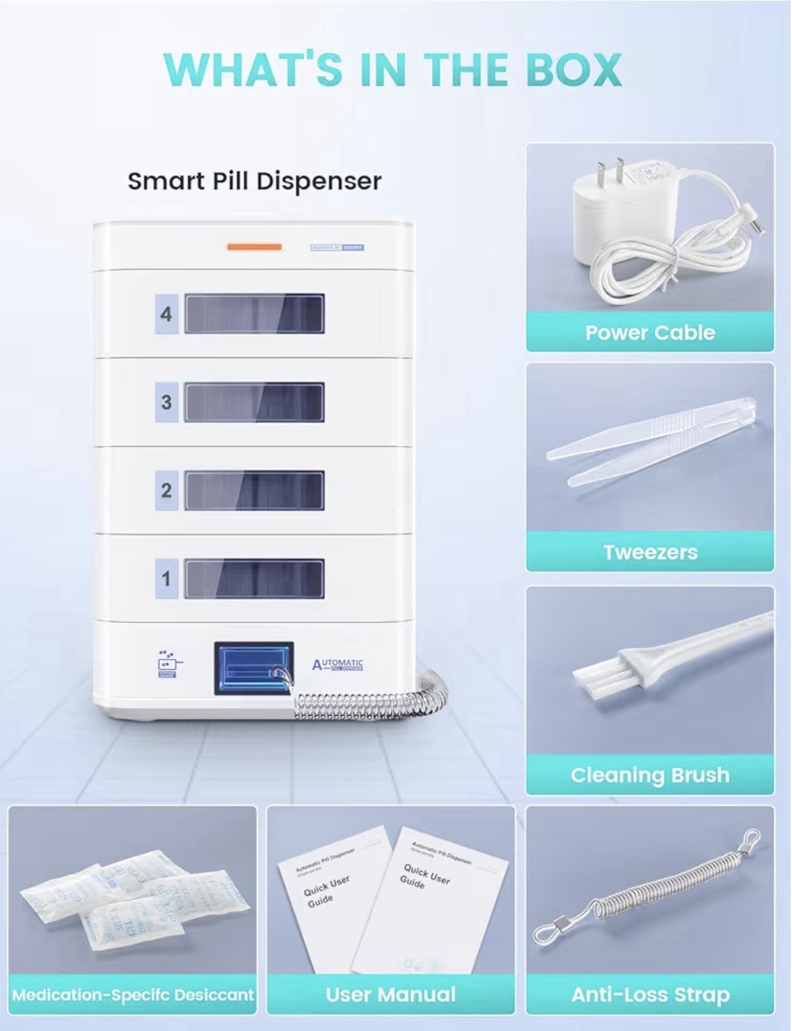 42-Day Automatic Pill Dispenser