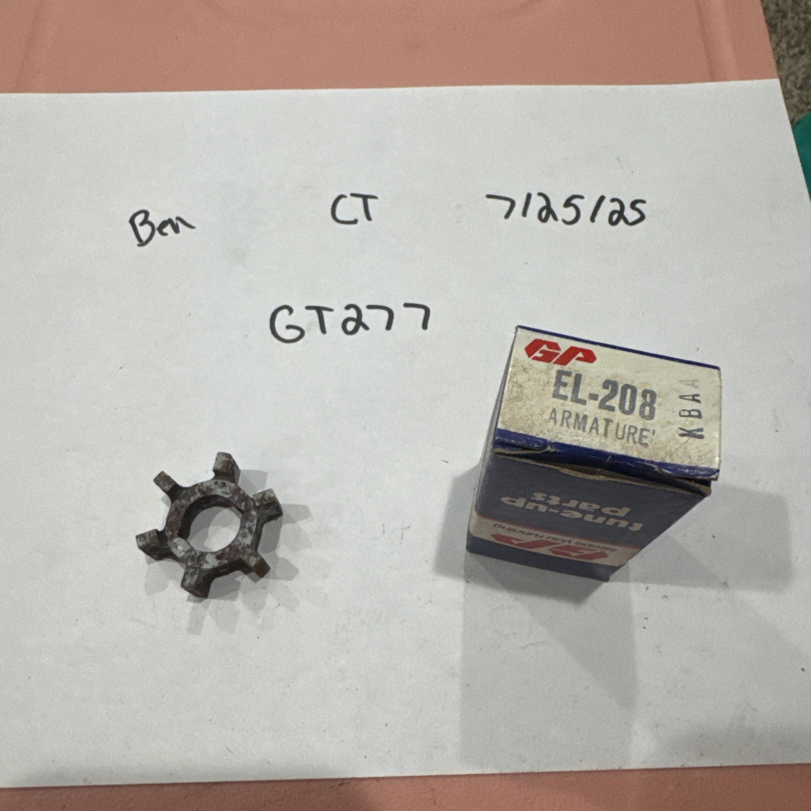GUARANTEED PARTS DISTRIBUTOR ARMATURE EL-208