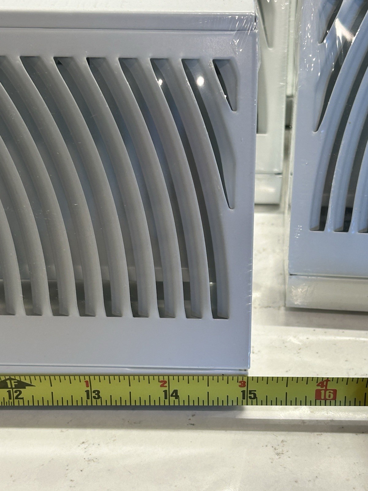 6 Pcs Baseboard Register Vent 15” Round Flow Diffuser Covers (White)