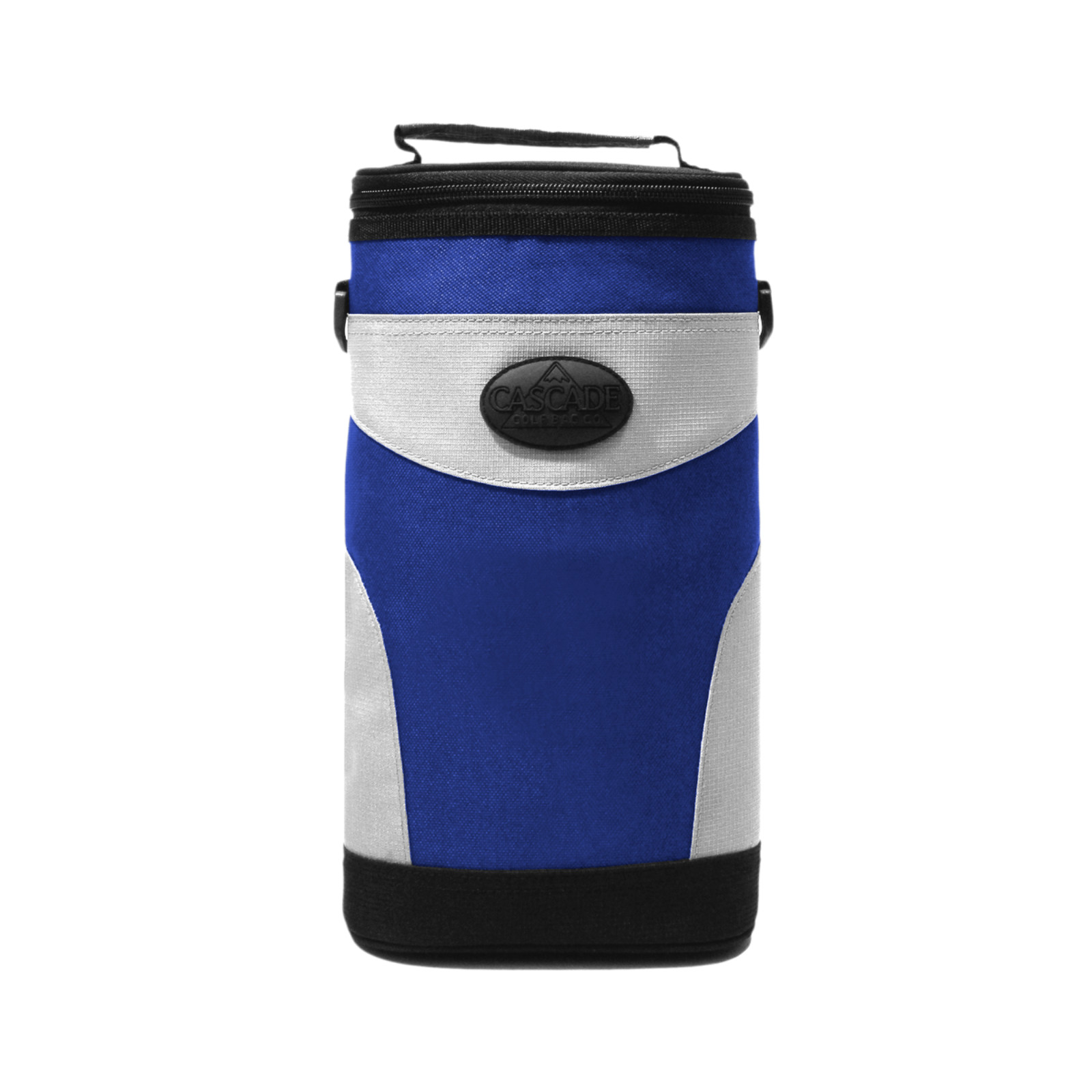 4-To-Go Zippered Soft Golf Beverage Cooler with Shoulder Strap and Clip - Blue