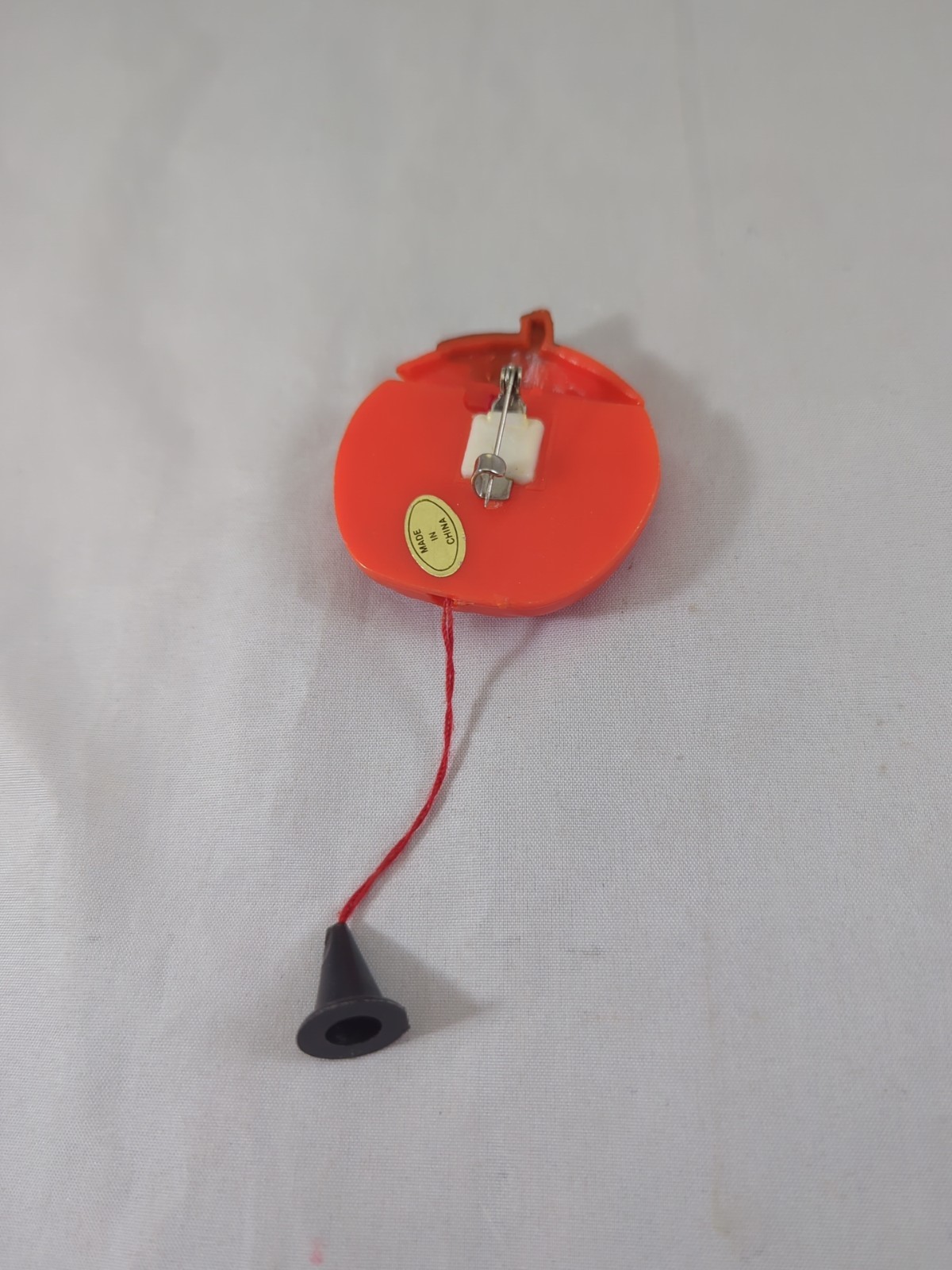 Vintage Halloween Pumpkin Ghost Fun World Pin Pull String Pop Up 1980s Spooky