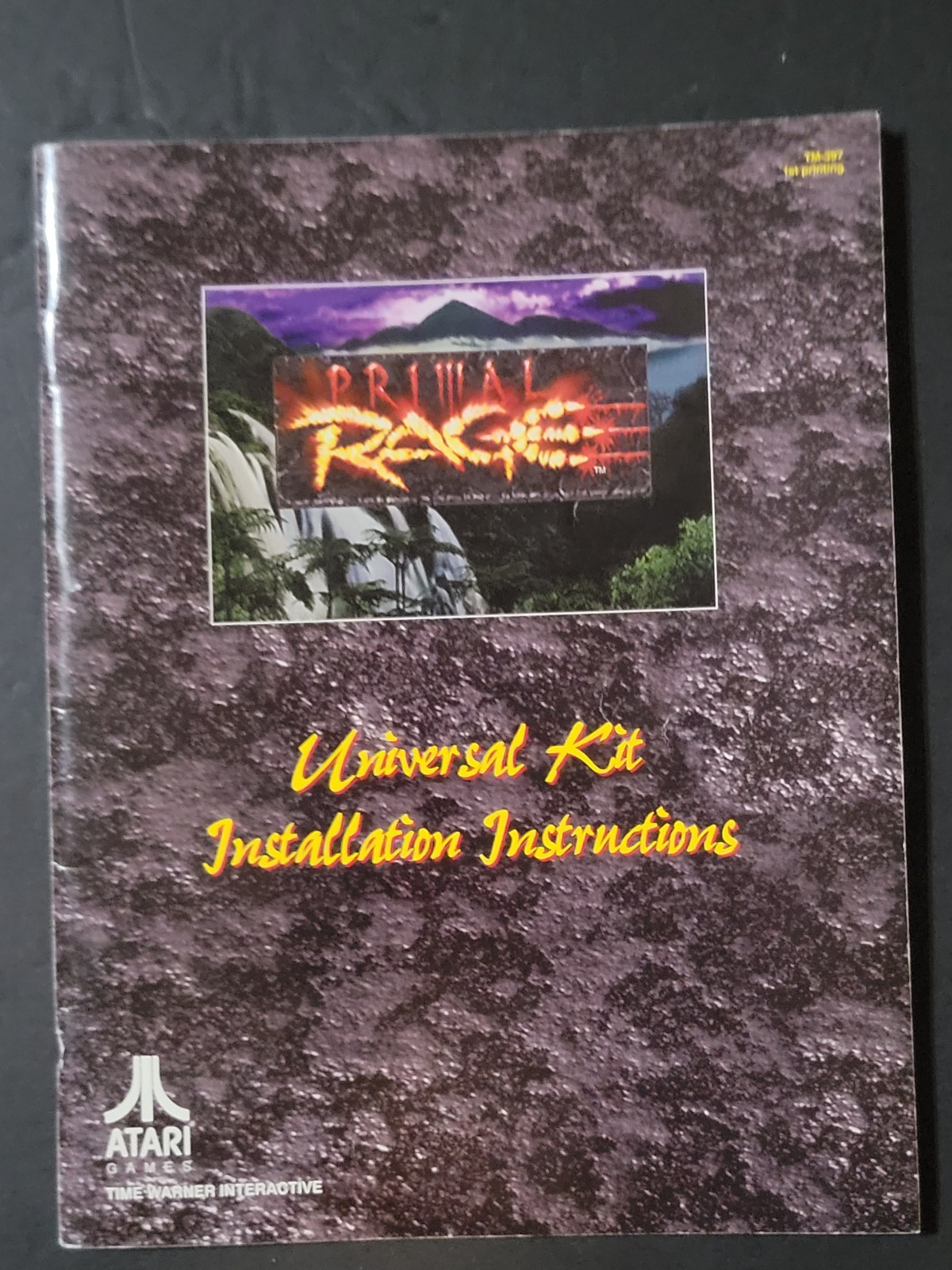 Vintage 1994 Original Atari Primal Rage Arcade Game Operator's Manual Schematics