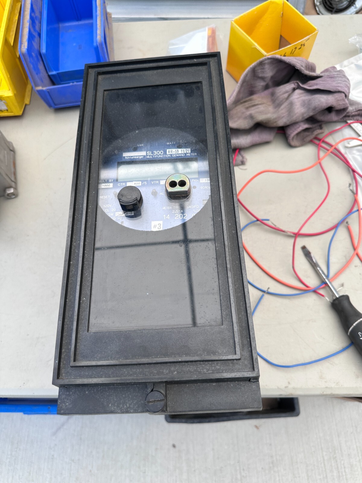 Schlumberger SL300 SM3FD Multifunction Demand Meter w/Case and Cover