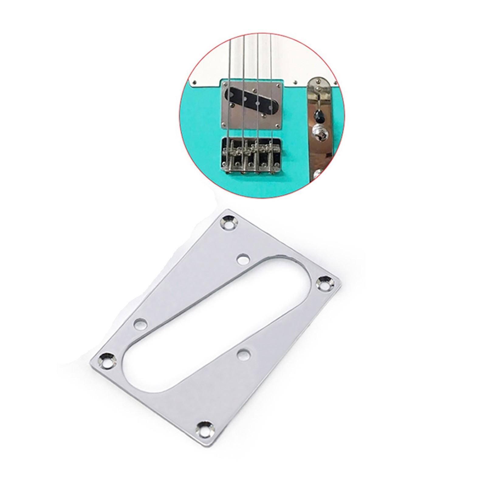 Silver Guitar Bridge Pickup Ring For TL Electric Guitar Bridge Accessories