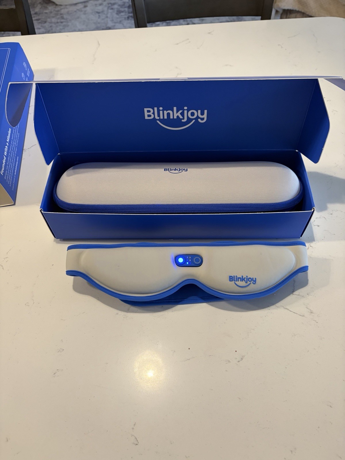 Blinkjoy Cordless Rechargeable Heated Eye Mask Dual Zone Heat Dry Eyes