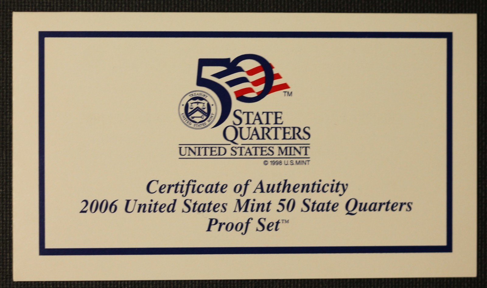2006 United States Mint 50 State Proof Set