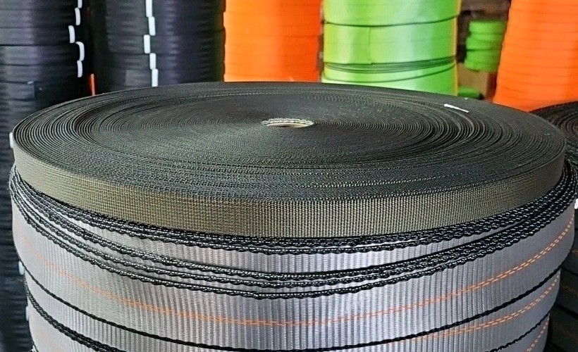 260' Roll of 1" Olive Tie Down Webbing w/ One Splice - 2 Available NEW!
