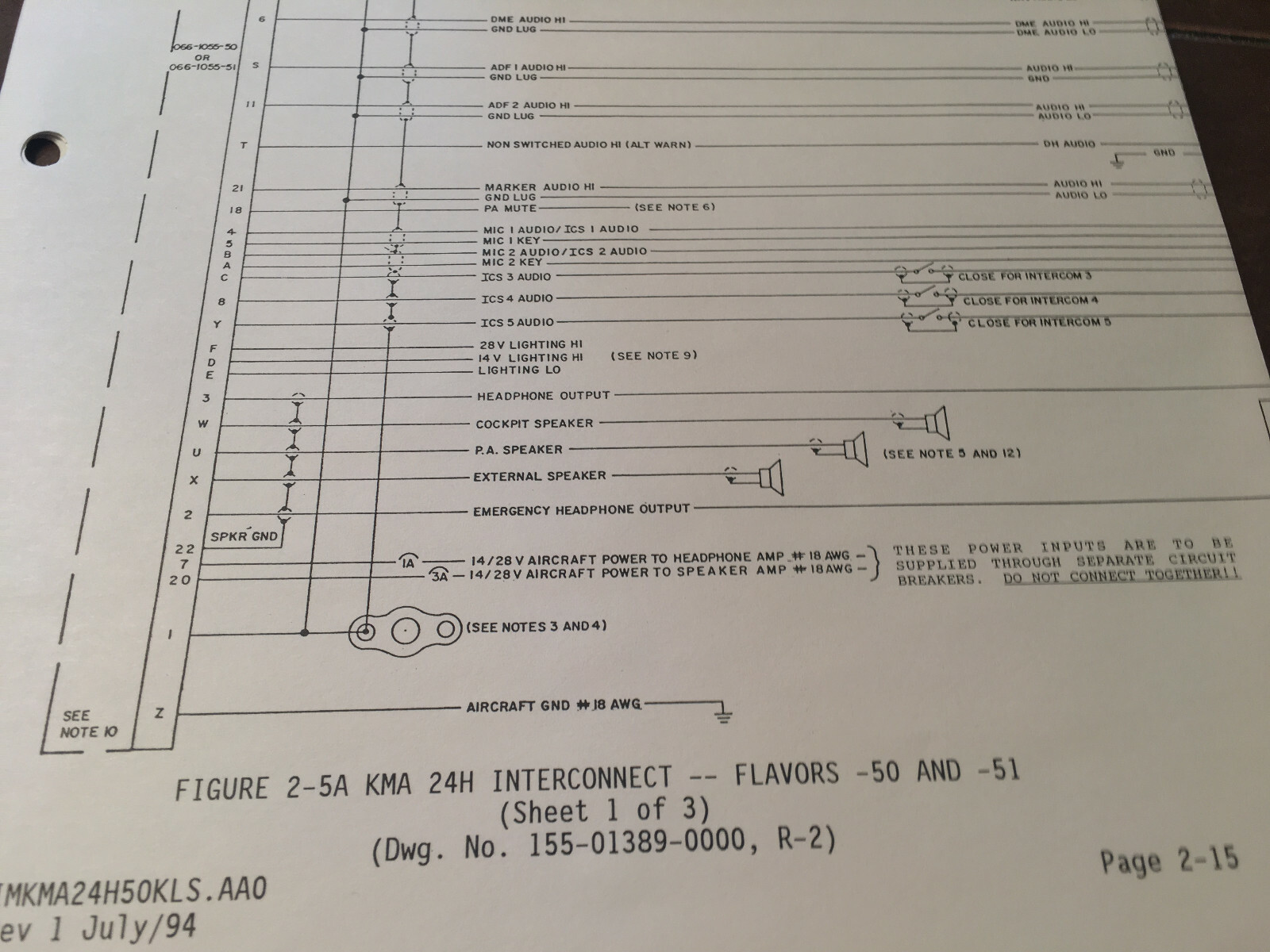 King KMA-24H-50/54 Audio Panel Install Manual