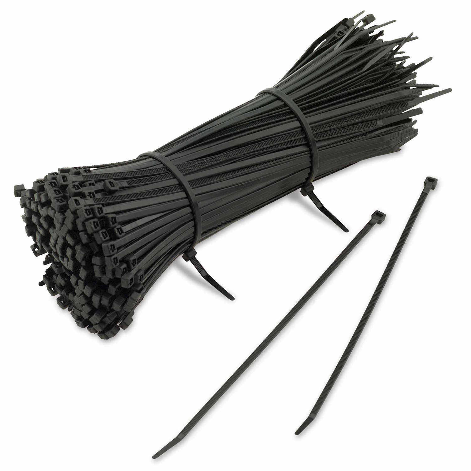8” Plastic Zip Ties Bag of 1000