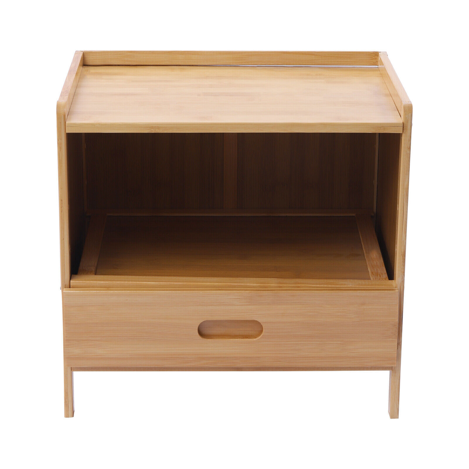 Morden with Drawer Nightstand Storage End Table Bedroom Side Bedside Table US