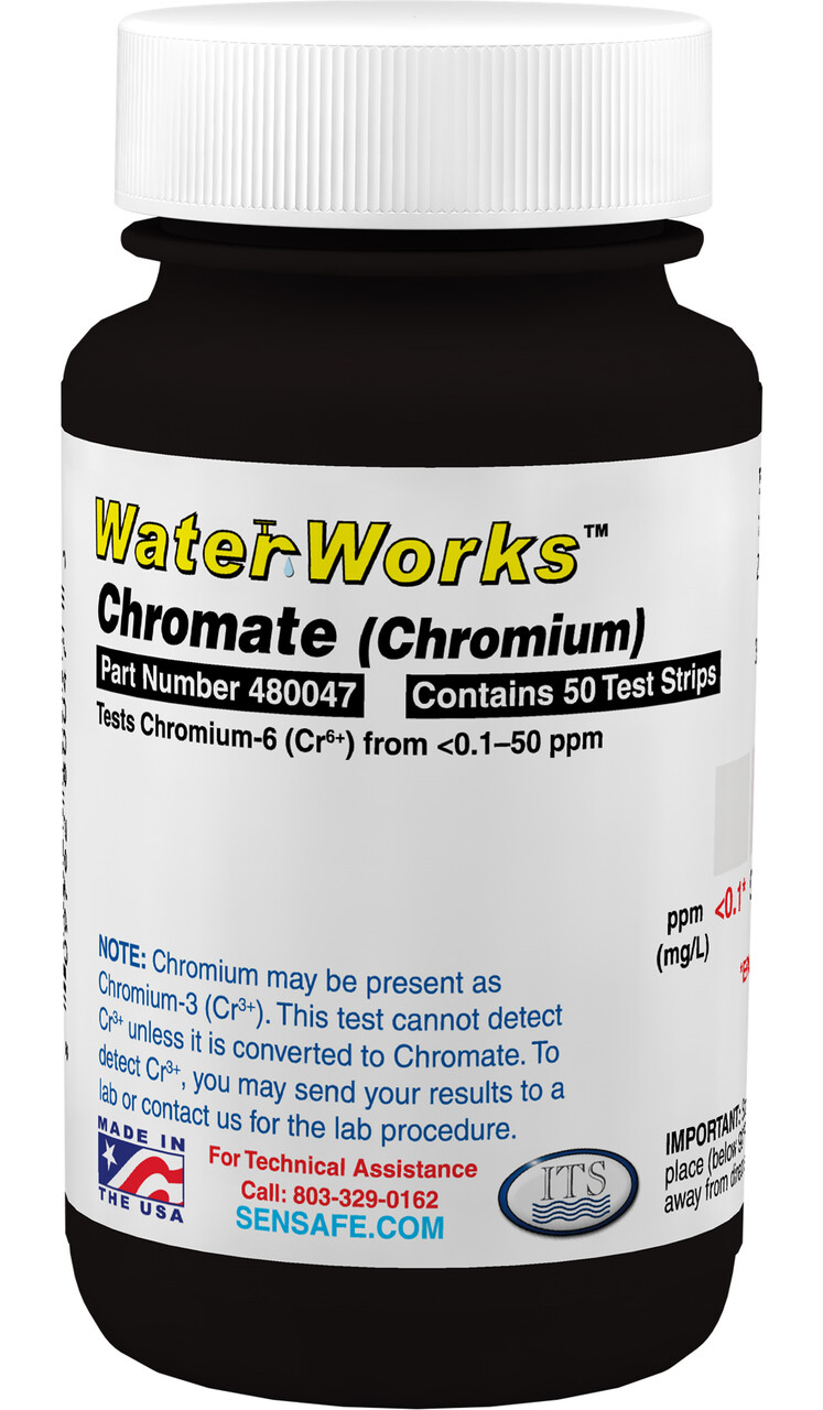 Industrial Test Systems WaterWorks 480047 Chromium Chromate Test Strips EXPIRED
