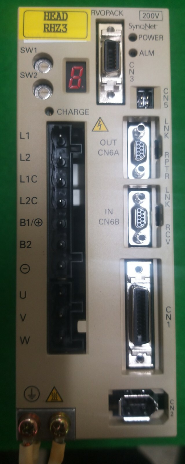YASKAWA SGDS-01A72A SERVOPACK, USED