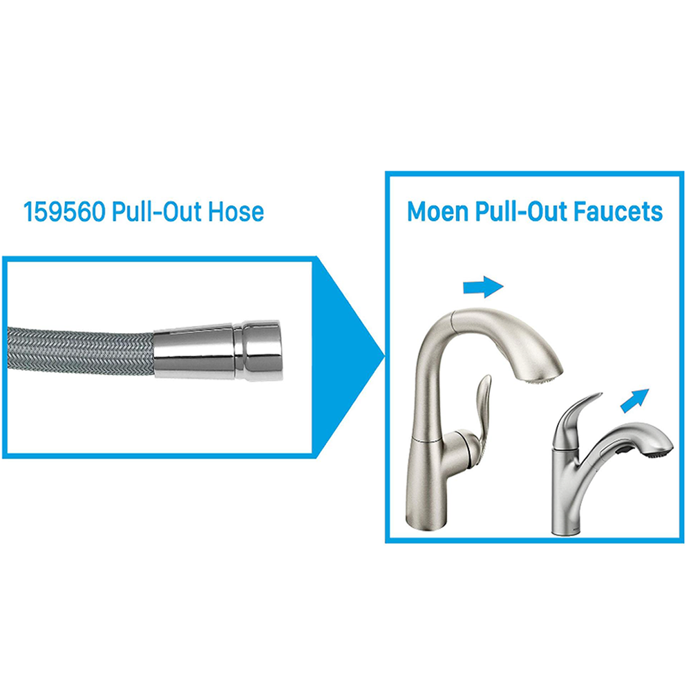 Pull Out Replacement Hose for Moen Kitchen Faucet 159560 Replacement Hose Kit