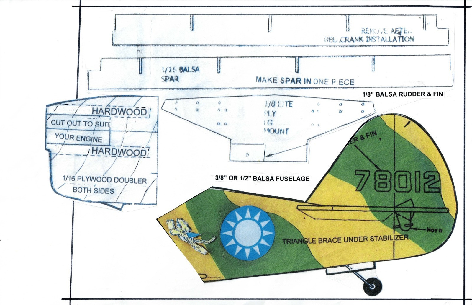 P-40 Pofile U-Control Class A 30" wing span 10 t0 19 engine