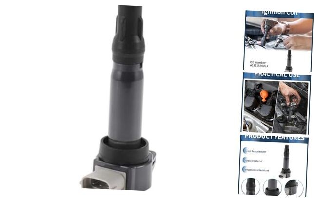 Ignition Coil Ignition Coil Pack No.A1321580003 for Smart Fortwo 2008-2015
