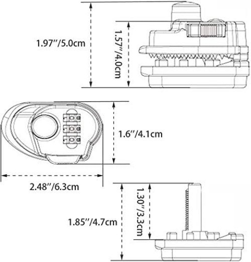 Tamper-Resistant Iron Trigger & Cable Lock - Compatible with Various Firearms