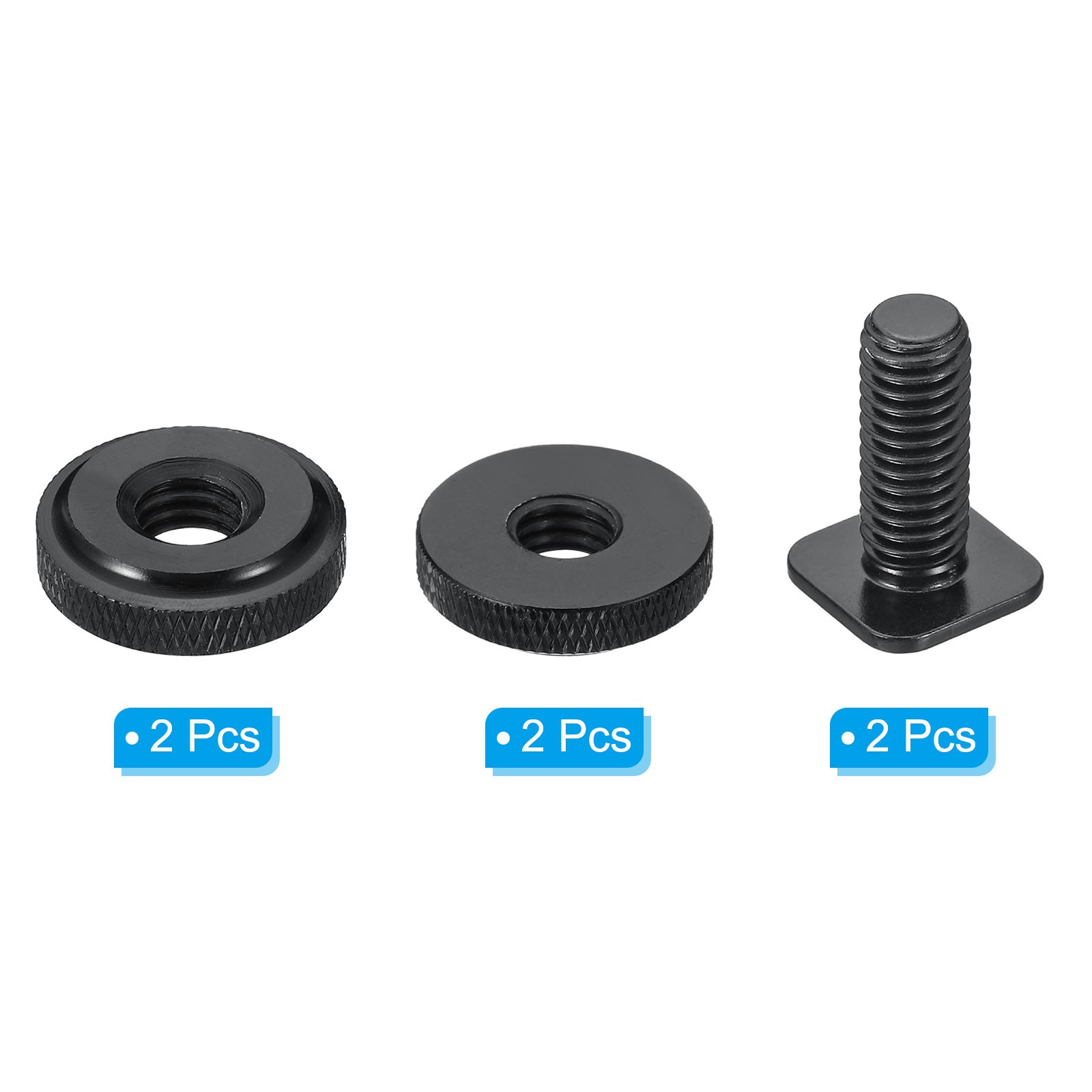 3/8"-16 Camera Hot Shoe Mount Flash Cold Shoe Mount Tripod Screw Adapter, 2pcs