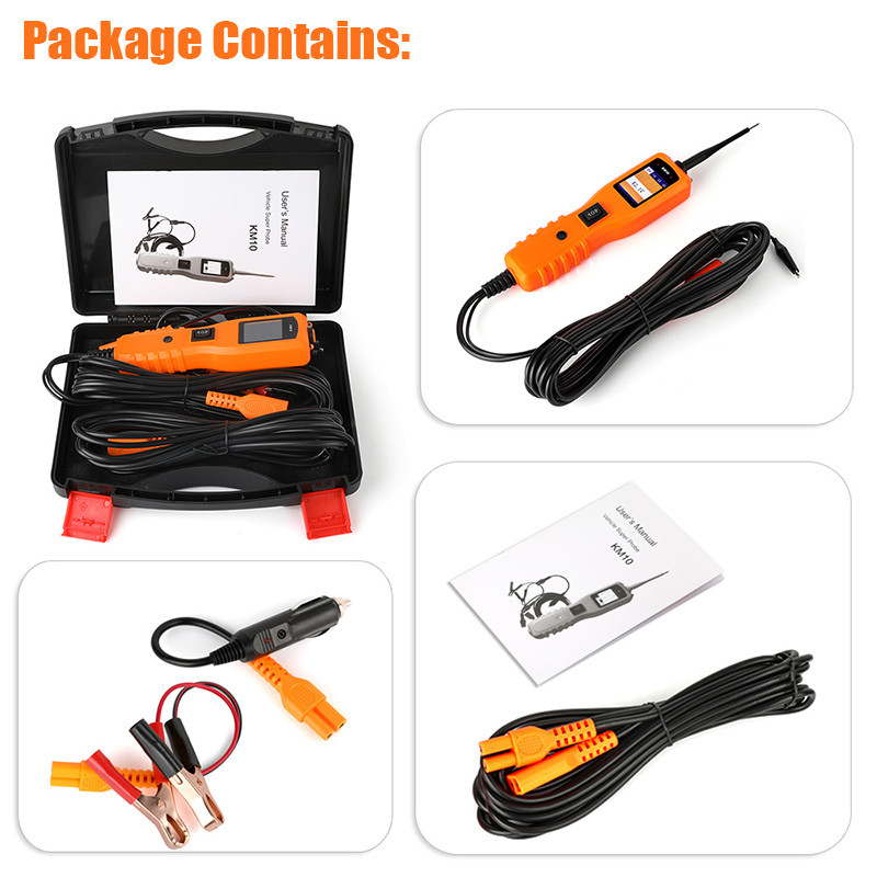 12V/24V Car Power Electrical Tester Circuit Test Avometer Probe Diagnostic Tool