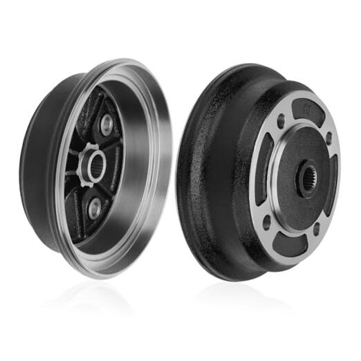 2 Pcs Front Left & Right Wheel Brake Drum Hub for Kawasaki Mule 3000 3010