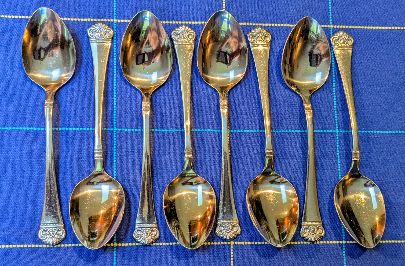 ✨ 8 Extra Tablespoons ~ Ekco Eterna CLASSIC CREST Stainless Steel Flatware Japan