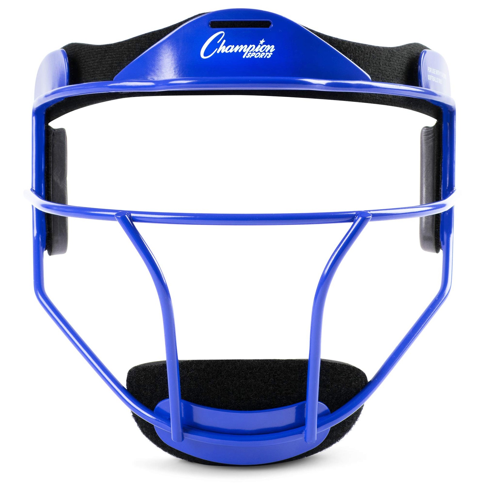 Champion Sports Adult Blue Softball Fielder's Mask Classic Design Adjustable Fit