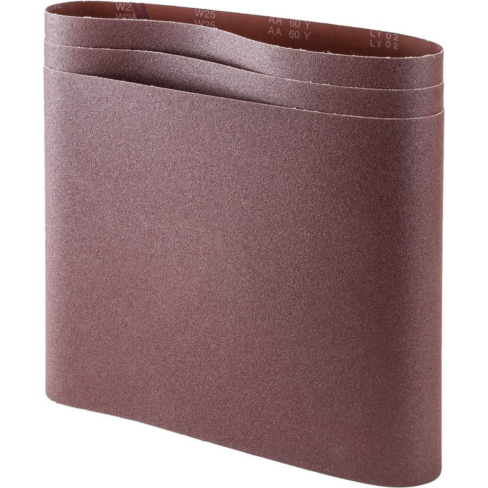 T34677 21" x 48" A/O Sanding Belt 60 Grit, 3-Pk.