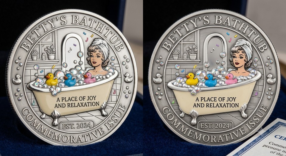 Betty's Bathtub Collector Commemorative Coin