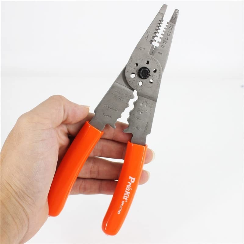 1pcs 7in1 8pkct009 Multipurpose Pliers Crimping Tool Metric Size Wire Cutter Cab