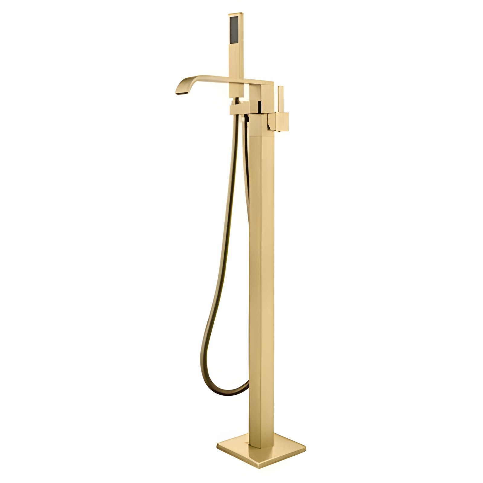 Eisen Home Sevenfalls Floor Mount Freestanding Bathtub Faucet Brushed Gold New