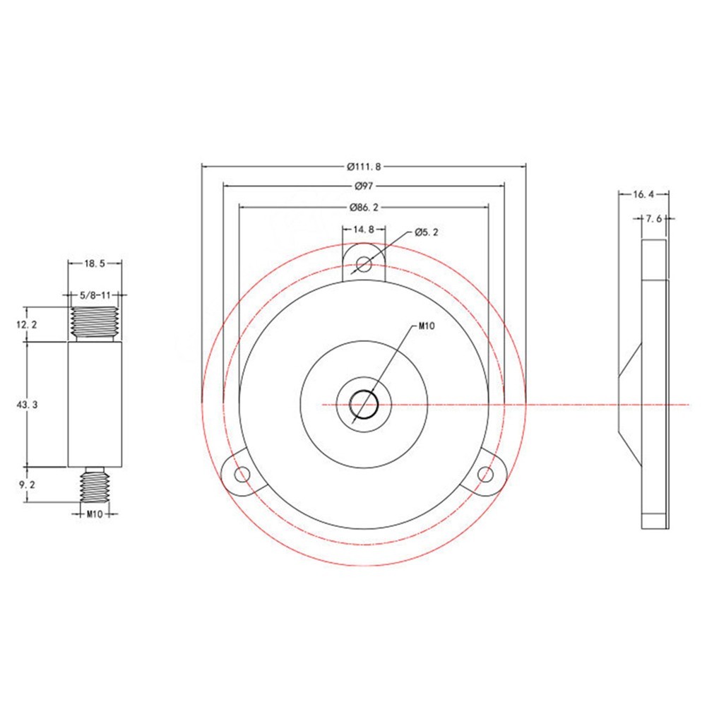 Innovative Design of the 5/8 Inch Threaded For GNSS Mounting Solution