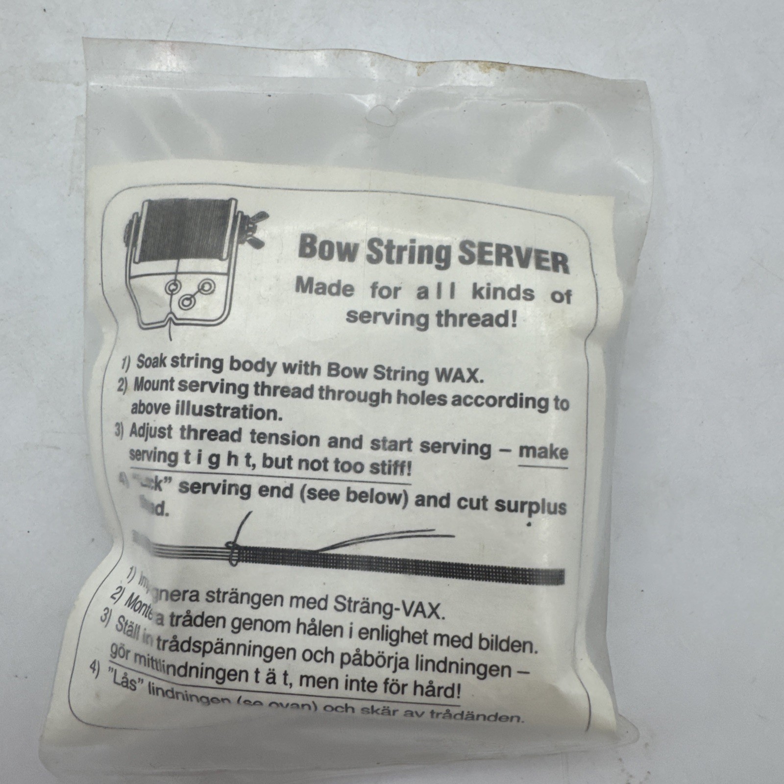 NOS New Bjorn Bengtson Sweden Bow String Server Holder Serving Thread Jig Tool