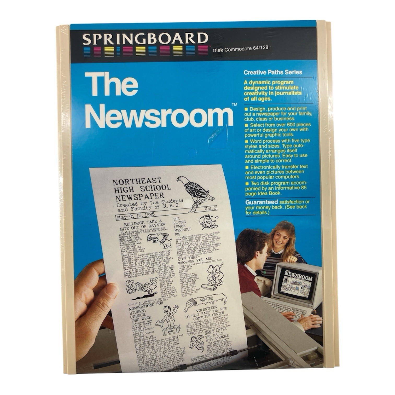 Springboard The Newsroom For Commodore 64/128 (1985) New & Sealed with Free Ship