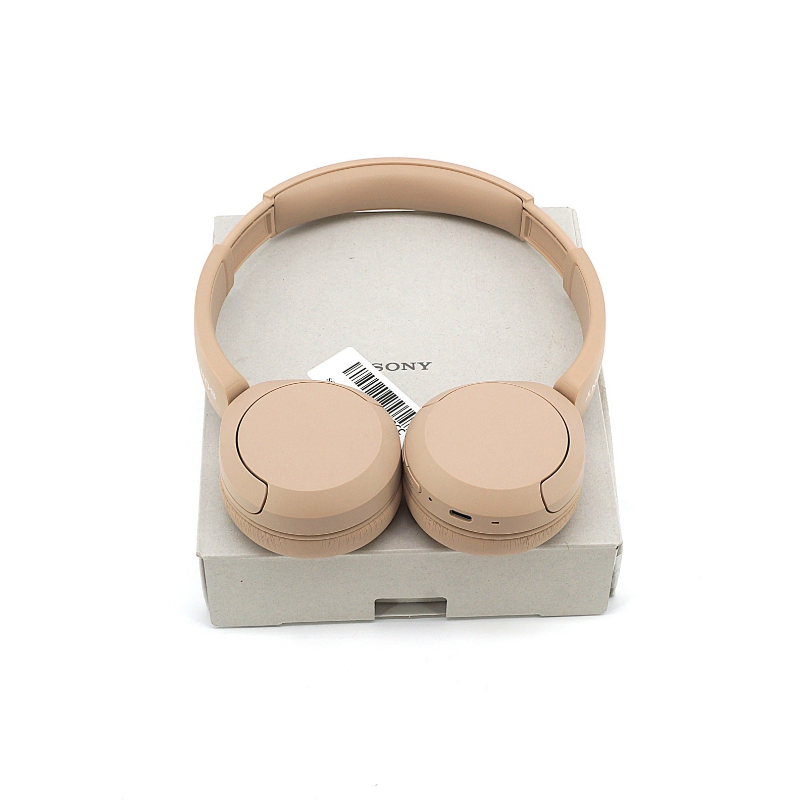 Sony WH-CH520 Beige Wireless Bluetooth Headphones Tested Working Pre-Owned