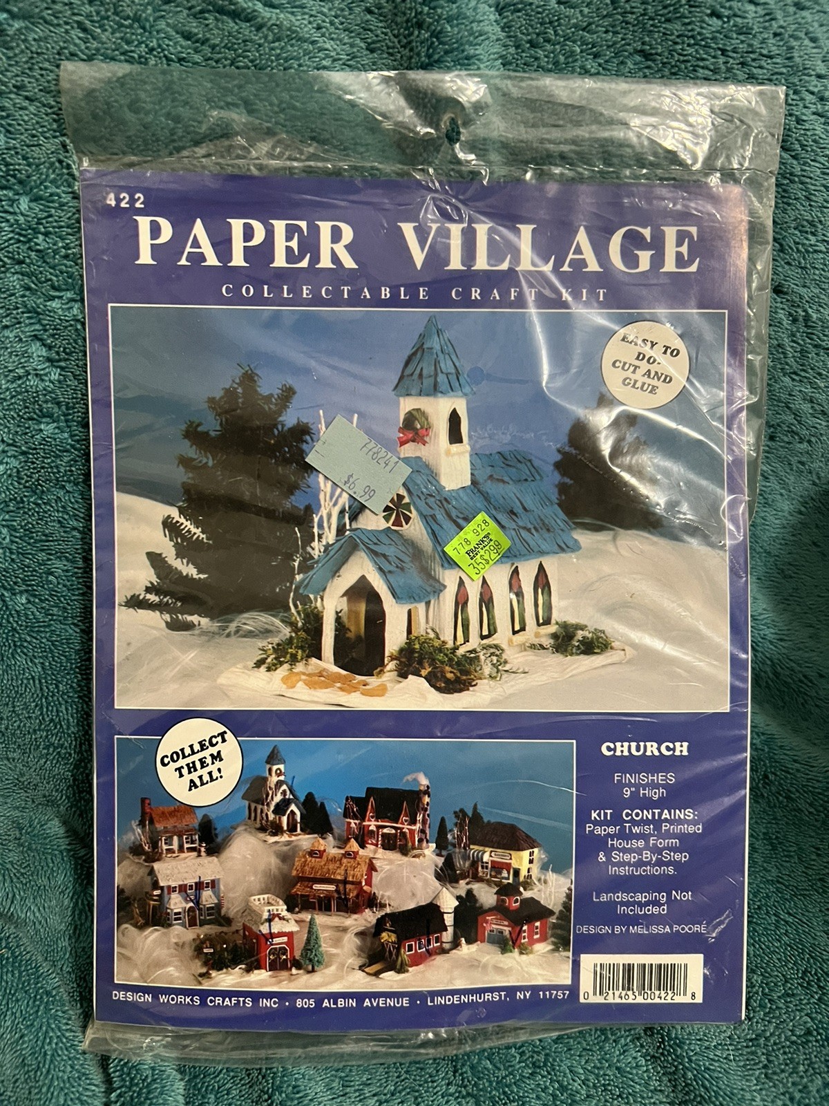 Paper Village Craft Kit #422 Church Open Bag Unused