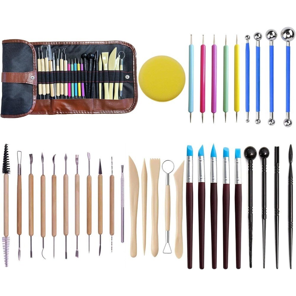 Clay Sculpting Tools Kit Pottery Set Air Dry Polymer Clay Dotting Tools