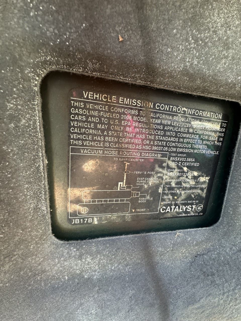 Ignition Switch Start Stop Button Base Thru 6/08 Fits 07-08 ALTIMA Tested OEM