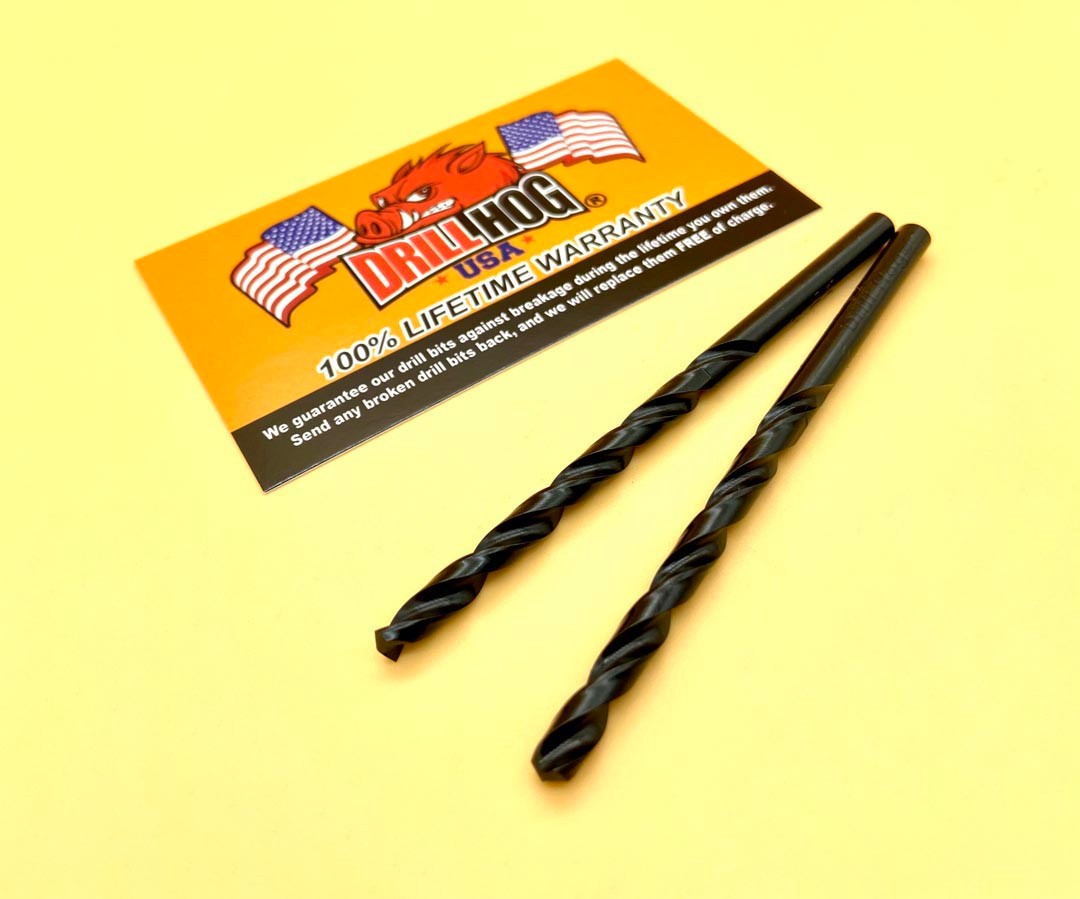 #60 Drill Bit #60 Number Bit .0400 Drill Bit Drill Hog® Lifetime Warranty 2 Pack