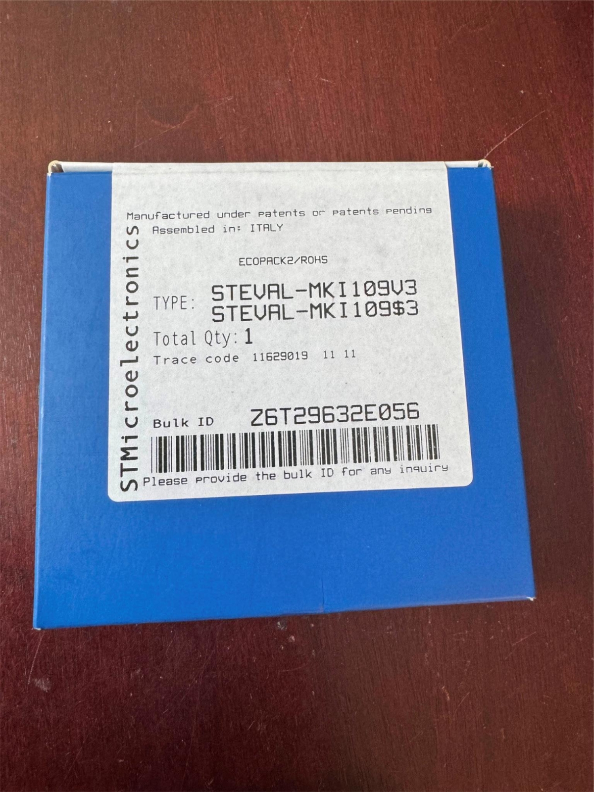 MEMS Micro-Electro-Mechanical-System STEVAL-MKI109V3