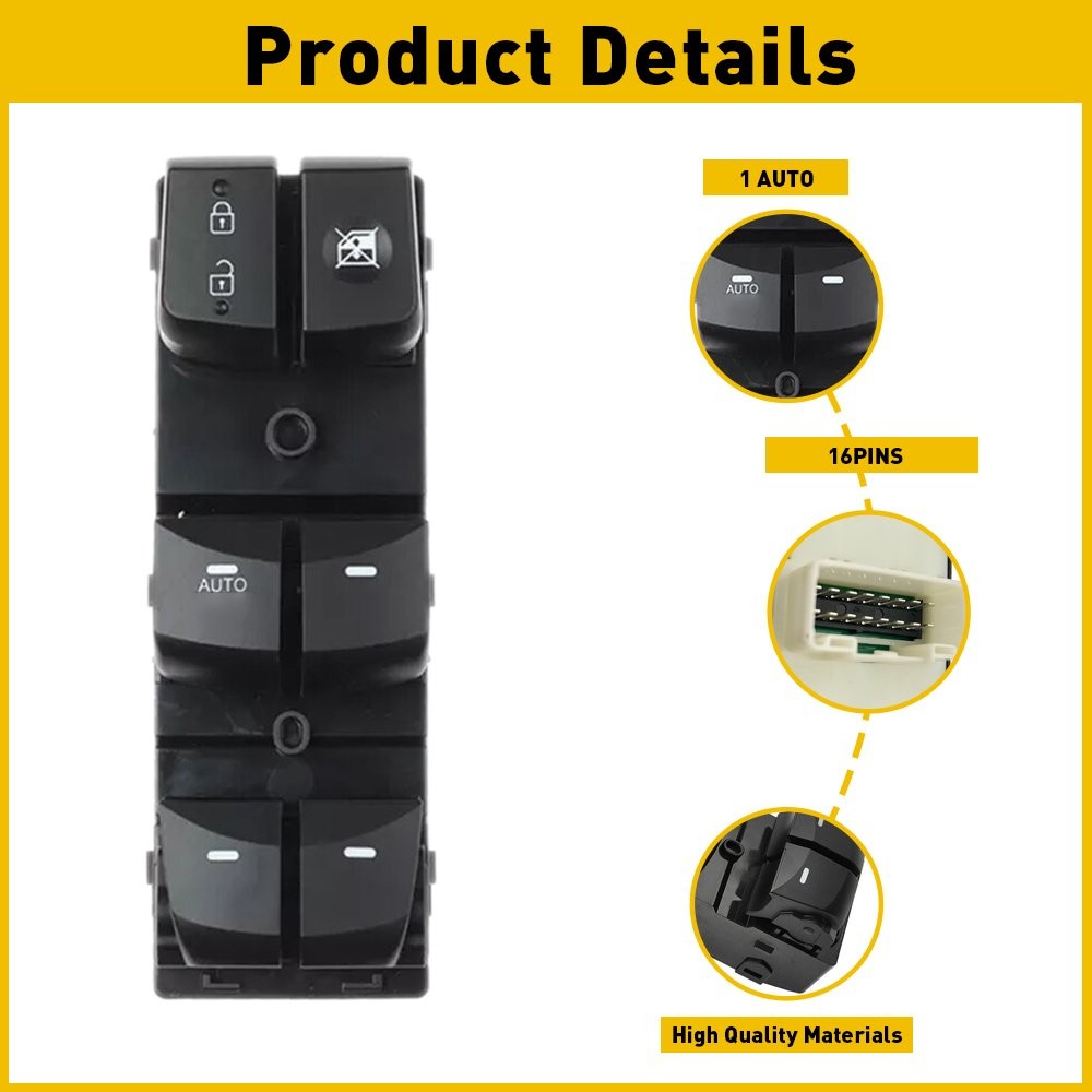 For 2014 2015 2016 Hyundai Elantra Door Window Switch Panel Control Driver Side