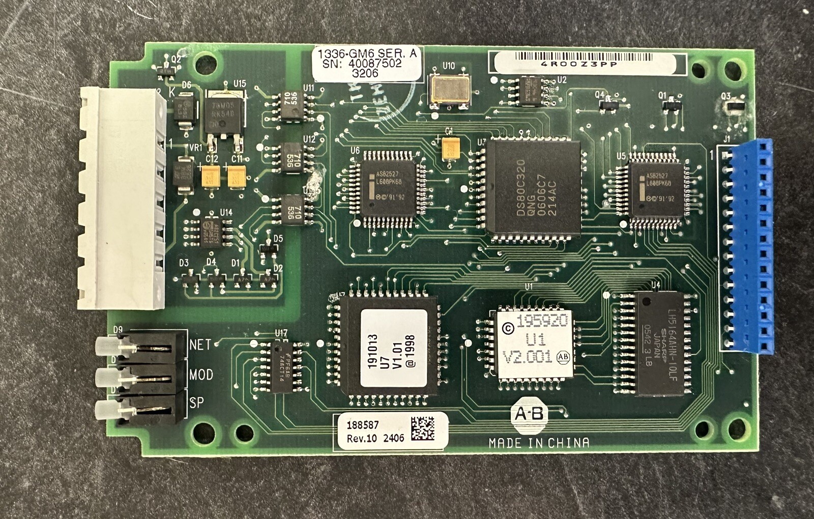 Allen Bradley 1336-GM6 Enhanced DeviceNet Communications Adapter Series A