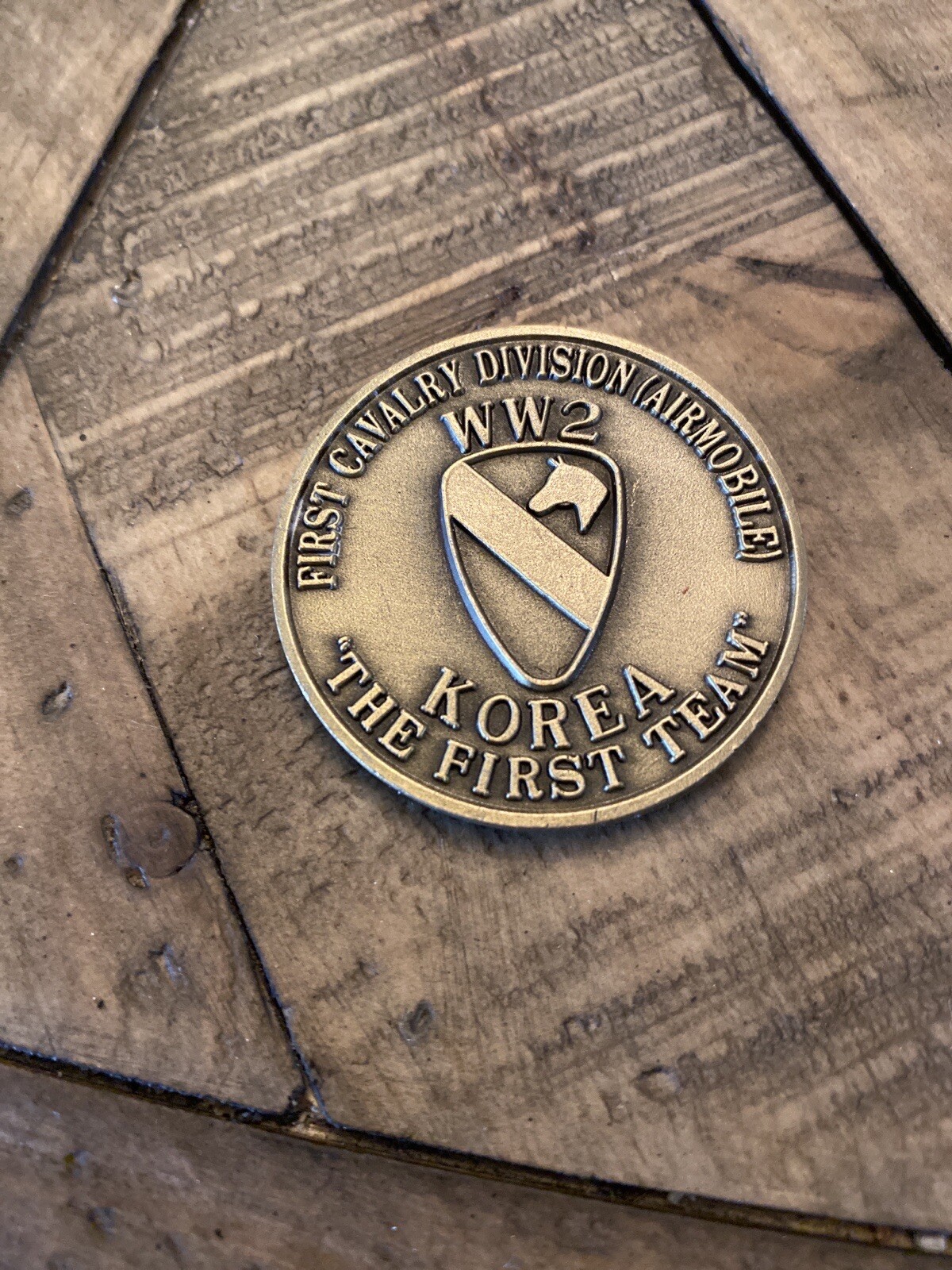 First Cavalry Division Korea Challenge Coin - The First Team