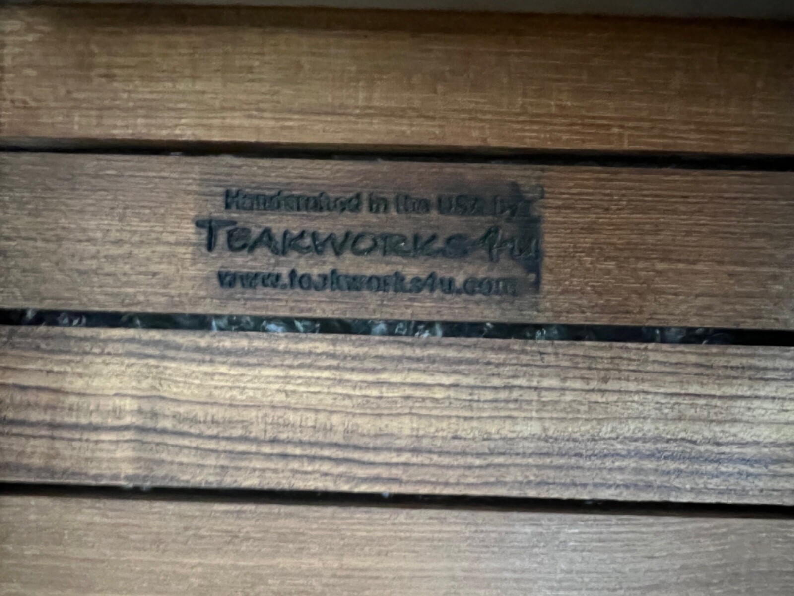 Brown teak wood shower bench new.