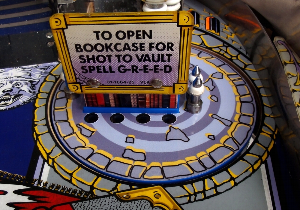Addams Family Pinball Bookcase Decal Set Mod Book Case