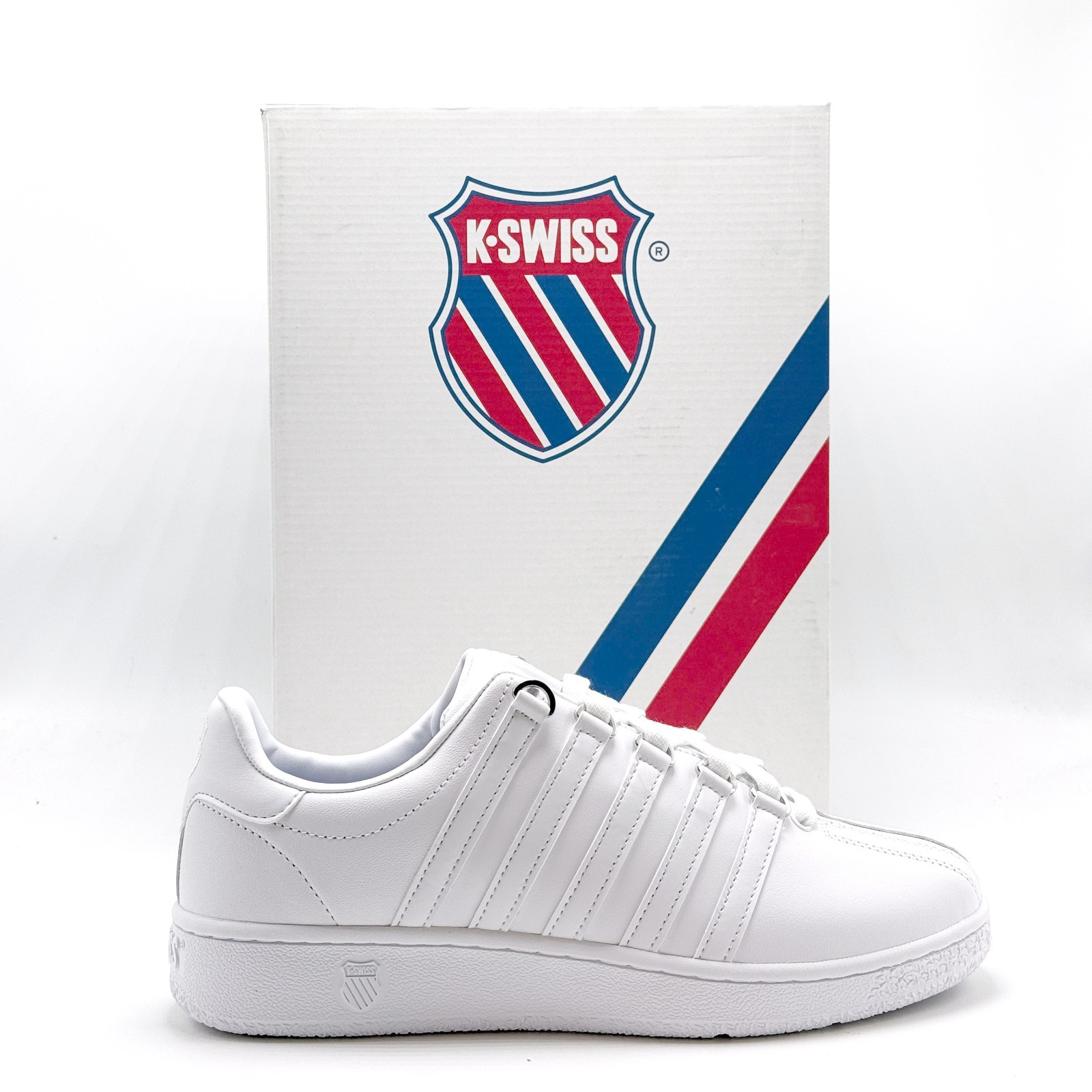 *NEW* MEN K-Swiss CLASSIC VN WHITE / WHITE (07321-101-M) 👍
