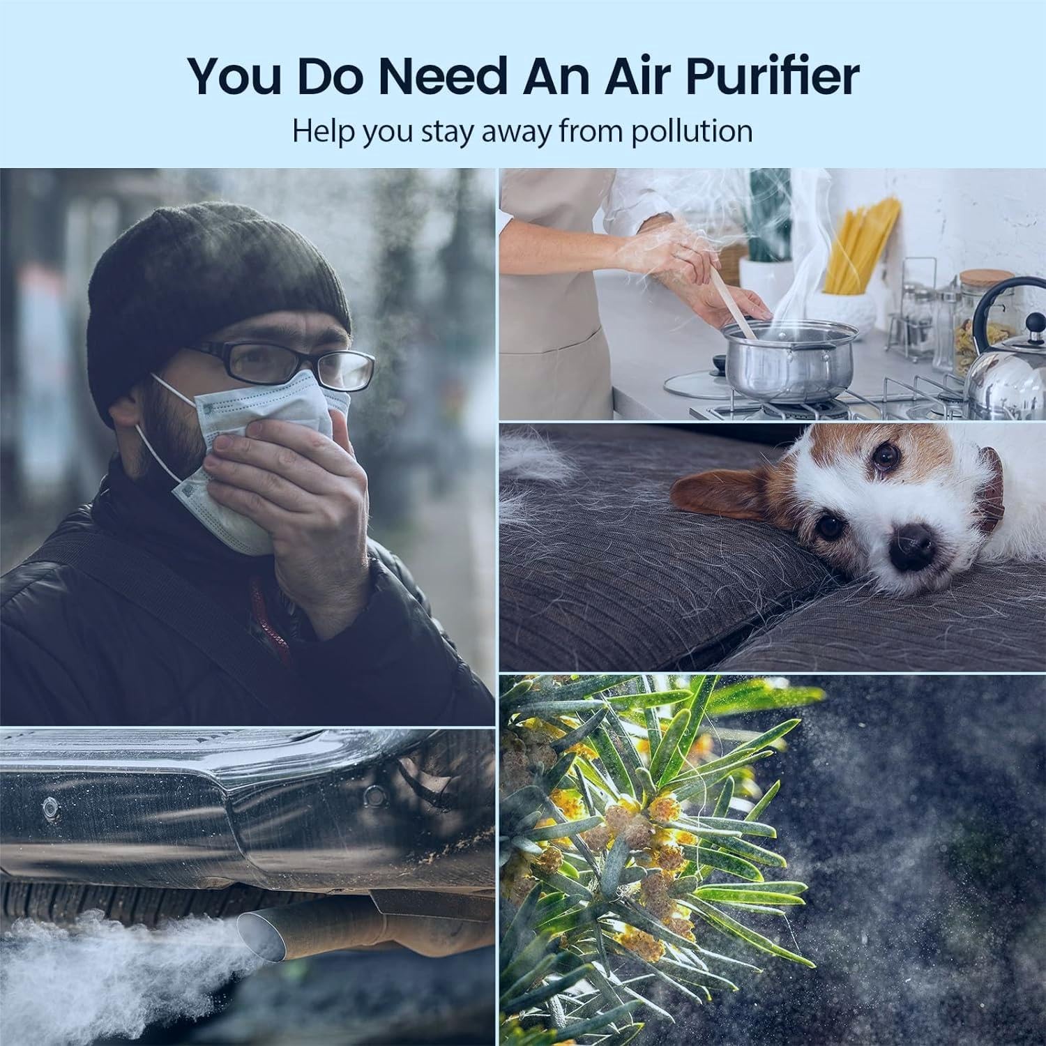 FLT4825 Replacement Filter B Fit for Germ Guardian Air Purifier, ac4825e