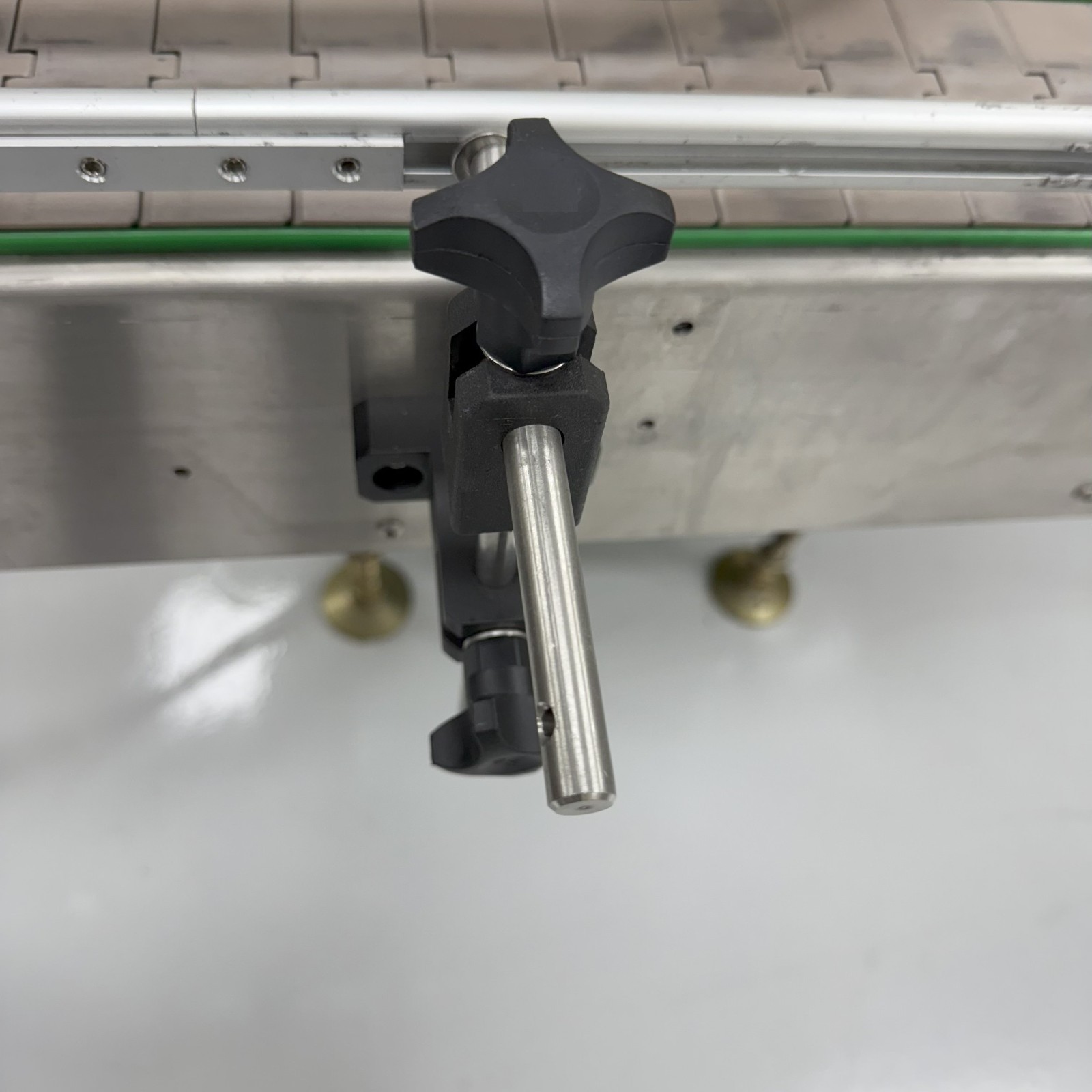 Modular SS Conveyor Mount Guide Rail Bracket Arm Assembly Kit, Assemble in USA