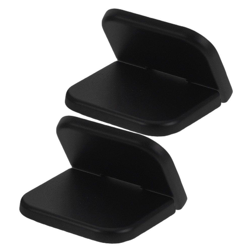 2Pcs Durable Zinc Alloy Laptop Risers Black Self Adhesive Cooling Stand for Desk